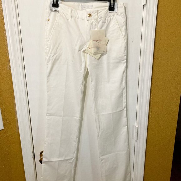 Montecore women's 40 IT double zipper back pocket long fit trouser pants 28x36 - Picture 1 of 8